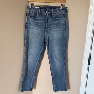 GAP Women's Vintage Slim High Rise Blue Jeans, Size 30 Regular